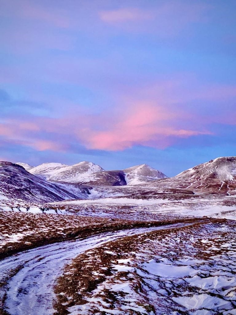 Glacier view in Iceland's golden circle