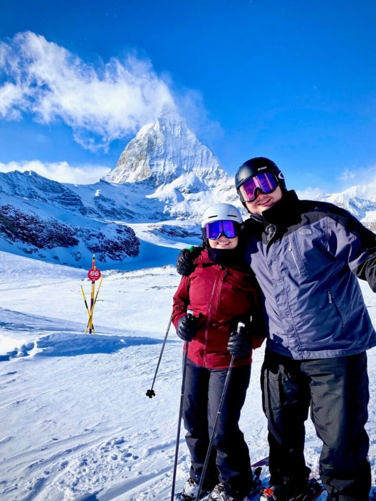 Skiing in zermatt switzerland