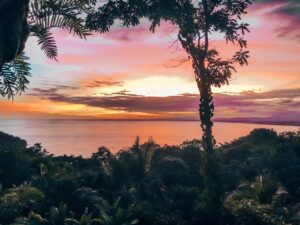 Sunset view in Costa Rica
