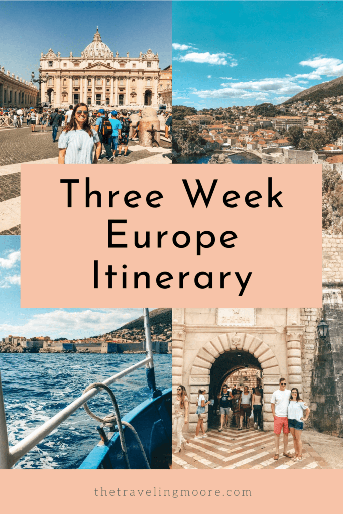 Three Week Europe Itinerary