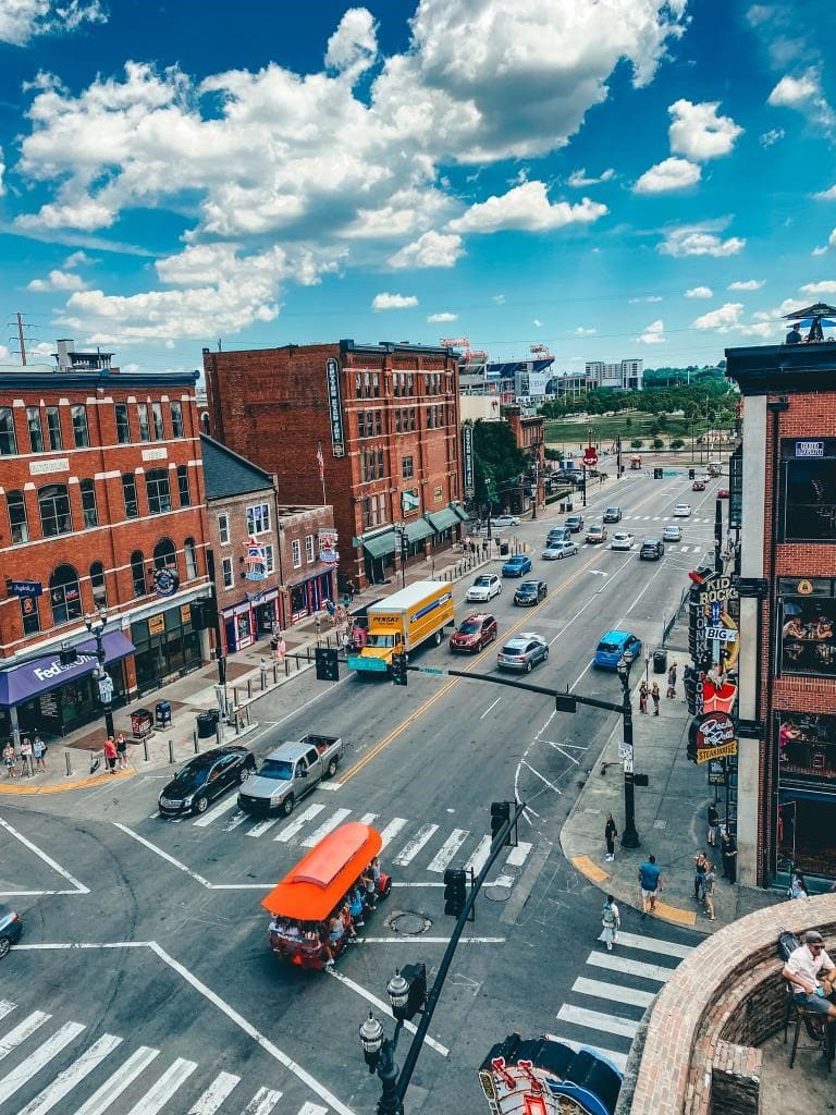 View of Broadway Nashville