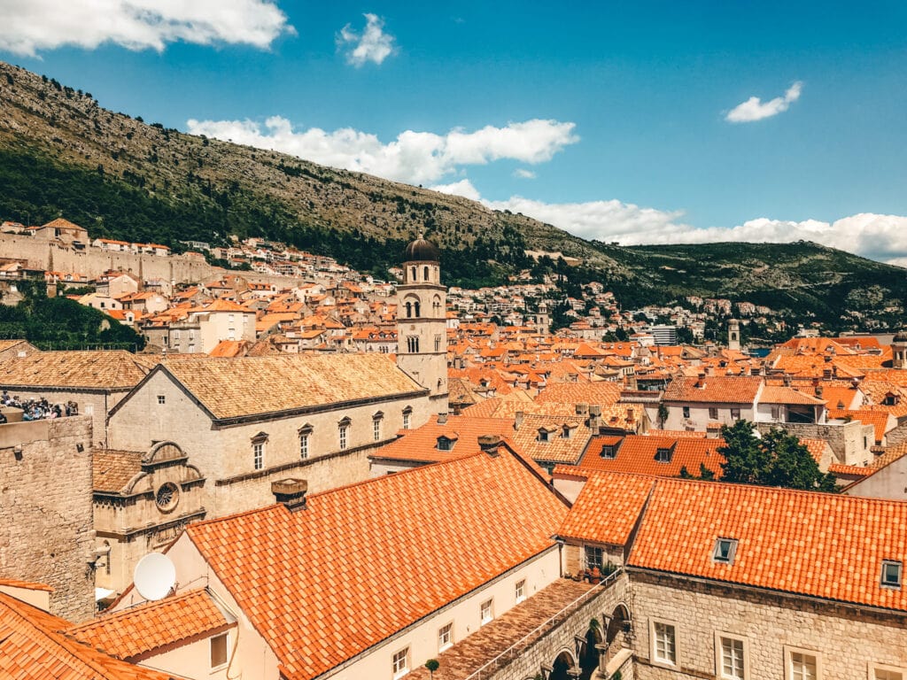 dubrovnik roof view