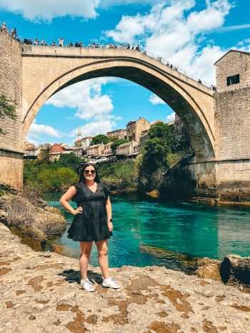 Stari Most Old Bridge in Mostar Bosnia