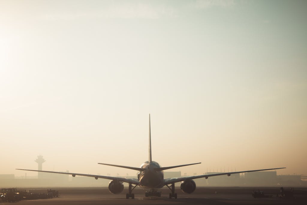 White and Gray Airplane